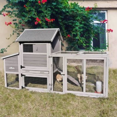 Image showing 8 th Aivituvin Chicken Tractor Mobile Chicken Coop, 2 to 4 Chicken Capacity