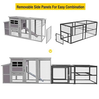 Image showing  Metal Chicken Coop Extension Run, Combines with AIR27, AIR31, AIR32 Chicken Coops