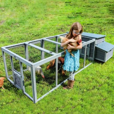 Image showing 7 th Aivituvin Large Chicken Coop with Run, 4 to 6 Chicken Capacity