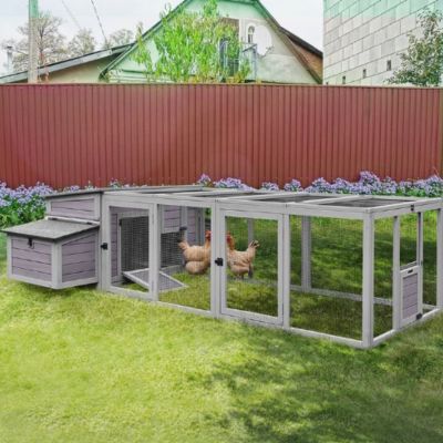 Image showing 9 th Aivituvin Large Chicken Coop with Run, 4 to 6 Chicken Capacity