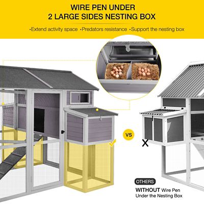Image showing  Large Chicken Coop, 6 to 8 Chicken Capacity