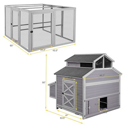 Image showing 5 th Aivituvin Big Duck Coop Extra Large Chicken Coop, 4 to 6 Chicken/Duck Capacity