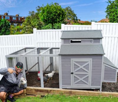 Image showing 6 th Aivituvin Big Duck Coop Extra Large Chicken Coop, 4 to 6 Chicken/Duck Capacity