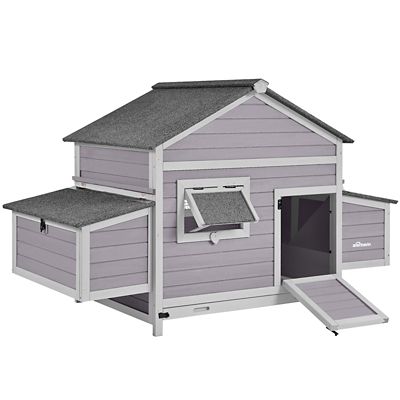 Aivituvin Wooden Hen House Chicken Coop, 3 to 4 Chicken Capacity, AIR59