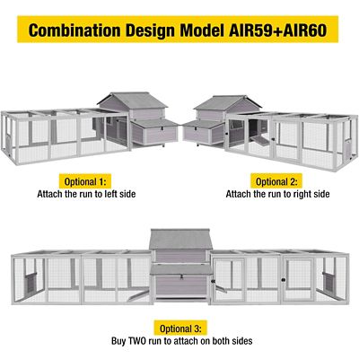 Image showing 7 th Aivituvin Wooden Chicken Hen House, 3 to 4 Chicken Capacity