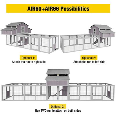 Image showing  Chicken Coop Extension Run, Combine with Air59, Air66, Air67, Air69