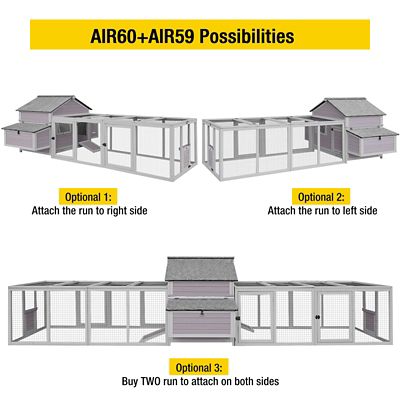 Image showing 5 th Aivituvin Chicken Coop Extension Run, Combine with Air59, Air66, Air67, Air69
