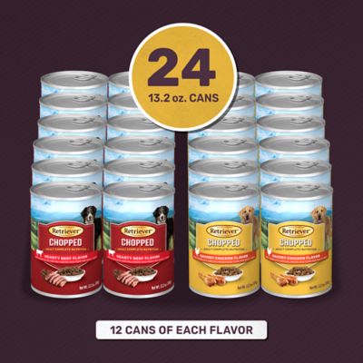 Image showing  Adult Chopped Hearty Beef and Savory Chicken Flavor Variety Pack Wet Dog Food, 13.2oz., 24 pk.