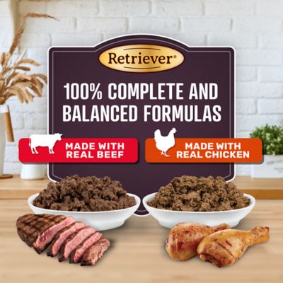 Image showing  Adult Chopped Hearty Beef and Savory Chicken Flavor Variety Pack Wet Dog Food, 13.2oz., 24 pk.