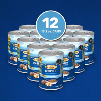 Image showing  Adult Chopped Hi-Protein Chicken and Beef Flavor Multi-Pack Wet Dog Food, 13.2oz, 12 pk.