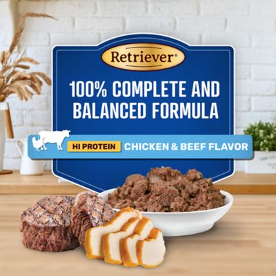 Image showing  Adult Chopped Hi-Protein Chicken and Beef Flavor Multi-Pack Wet Dog Food, 13.2oz, 12 pk.