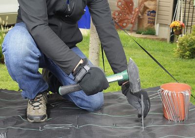 Image showing  6 in. Metal Galvanized Garden Stakes Landscape Staples, Sod and Fence Stake for Garden Landscape Fabric, 100 ct.