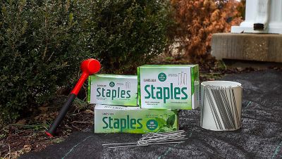 Image showing  6 in. Metal Galvanized Garden Stakes Landscape Staples, Sod and Fence Stake for Garden Landscape Fabric, 100 ct.