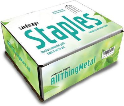 AllThing Metal Galvanized Garden Stakes Landscape Staples 6-Inch Sod Staples Garden Landscape Fabric Stakes (250 Count)