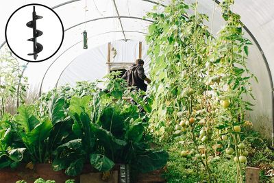 Image showing 8 th Ashman 12 in. Long Heavy-Duty Steel Auger, Helical Screw Blade Hand-Held Auger, Used to Drill Through the Soil, 2 pc.