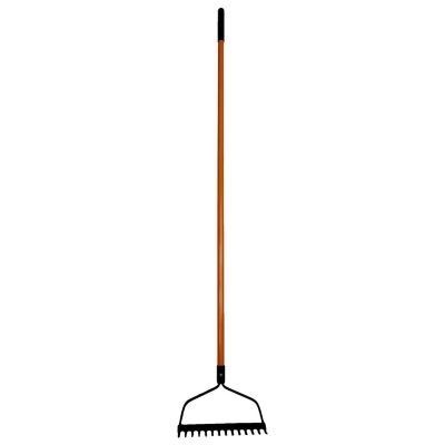 Ashman Bow Rake, Heavy-Duty Rake to Gather Fallen Leaves, Equipped with Rubber Grip Handle, Rust-Resistant