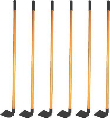 Ashman Garden Hoes, Sturdy Hand Tiller Heavy-Duty Blade for Digging, Loosening Soil, 6-Pack