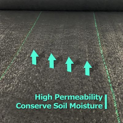 Image showing 7 th Ashman Landscape Fabric Weed Blocking Mat, 3 ft. x 50 ft., Heavy-Duty Weed Barrier Protection