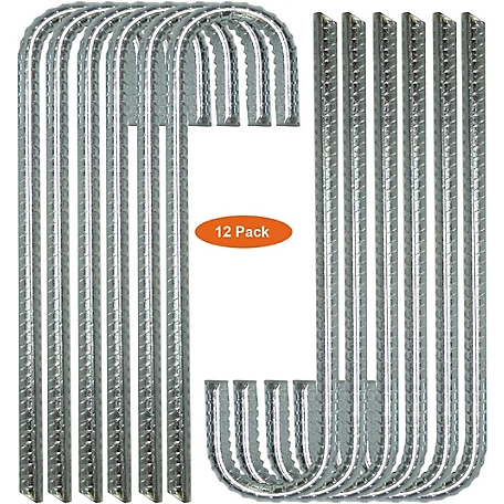 Ashman Rebar Stake Anchor 12-Inch Long (12 Pack), Rust-Resistant and Made  of Solid Premium Galvanized/zinc-Coated Metal at Tractor Supply Co.