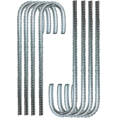 Ashman Rebar Stake Anchor 12 Inches Long (8 Pack), Rust-Resistant and Made of Solid Premium Galvanized/zinc-Coated Metal