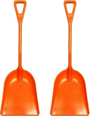 Ashman Plastic Snow Shovel with Made of High-quality Hard Plastic Handle Durable (2 Pack)