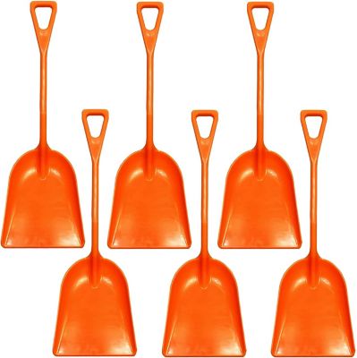 Ashman Plastic Snow Shovel with Made of High-quality Hard Plastic Handle Durable (6 Pack)