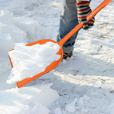 Image showing  Plastic Snow Shovel, Made of High-Quality Hard Plastic, Durable Handle, 6-Pack
