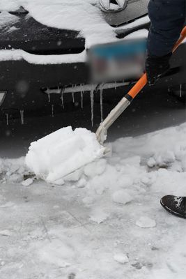 Image showing  Square Head Lightweight and Multifunctional Aluminum Shovel