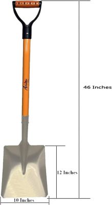 Image showing  Square Head Aluminum Shovel Lightweight and Multifunctional Durable aluminium 6PK