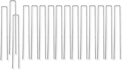 Image showing  12 in. 9-Gauge Galvanized Sod Staples Garden Stakes, Rust Resistant for Anchoring Landscaping Staples, 200 ct.