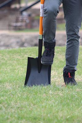 Image showing 6 th Ashman Square Shovel (1 Pack) D Handle Grip with Long Shaft with a Durable Handle, Multi Utility Shovel Heavy Duty Blade