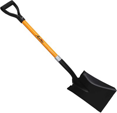 Image showing  Square Shovel (6 Pack) D Handle Grip with Long Shaft with a Durable Handle, Multi Utility Shovel Heavy Duty Blade