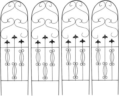 Ashman Trellis Spade Design (4 Pack) for Garden and Climbing Plants and Vines, Great for Ivy, Roses