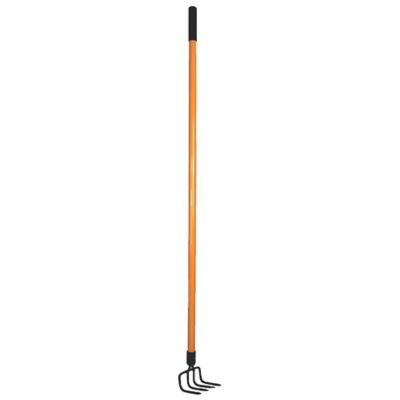 Image showing  4.5 in. 4-Tine Heavy-Duty Garden Cultivator with Rubber Grip Handle