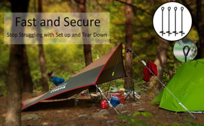 Image showing 7 th Ashman 40 in. Heavy-Duty Ground Anchors, 10 mm Diameter, Ideal for Securing Animals, Tents, 2-Pack