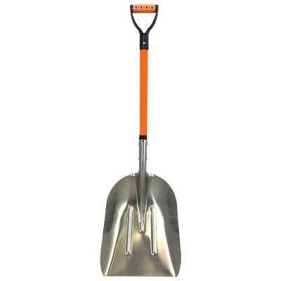 Ashman Snow Shovel Large Head Aluminum Lightweight and Multifunctional Durable and Heavy Duty (1 Pack).