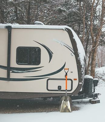 Image showing  Large Head Aluminum Lightweight and Multifunctional Durable and Heavy-Duty Snow Shovel, 6-Pack