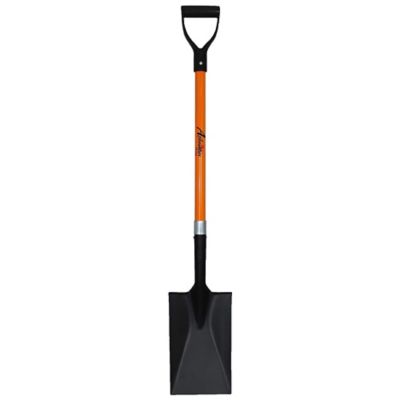 Ashman 32 in. Fiberglass Handle Heavy-Duty Premium Quality Multi-Purpose Spade Shovel, D Handle Grip, Durable Handle