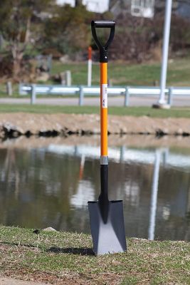 Image showing  32 in. Fiberglass Handle Heavy-Duty Premium Quality Multi-Purpose Spade Shovel, D Handle Grip, Durable Handle