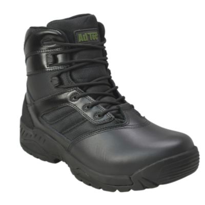 AdTec Men's 6 in. Full Grain Polishable Leather Side Zipper Tactical Boot