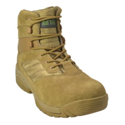 AdTec Men's 6 in. Suede Leather Side Zipper Tactical Boot