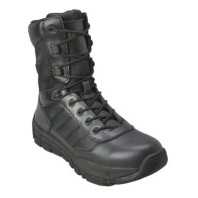 AdTec Men's 9 in. Full Grain Leather Side Zipper Waterproof Tactical Boot
