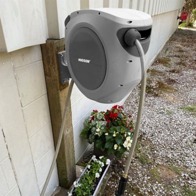 Image showing 5 th Hudson 5/8 in. x 65 ft. Retractable Garden Hose Reel
