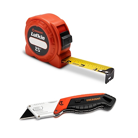 Crescent 25 ft. 600 Tape & Utility Knife, L625CTKF2