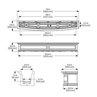 Image showing 6 th Mayne 6.5 gal. Plastic Nantucket Window Box Planter, 6 ft.