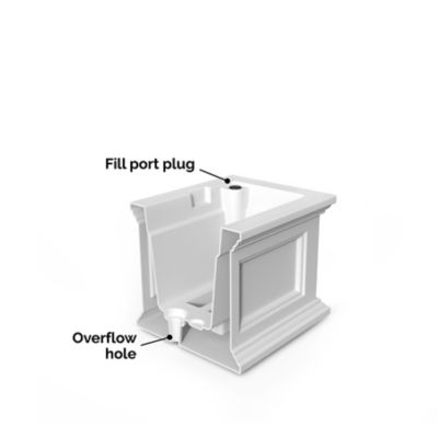 Image showing  4.1 gal. Plastic Fairfield Window Box Planter, 2 ft.