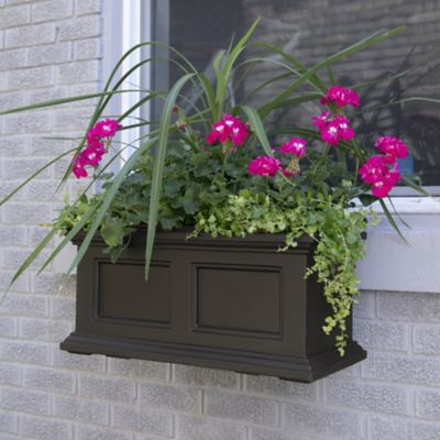 Image showing  4.1 gal. Plastic Fairfield Window Box Planter, 2 ft.