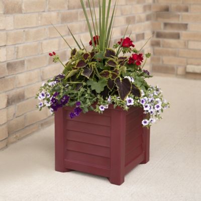 Image showing  5 gal. Plastic Lakeland Square Planter, 16 in.