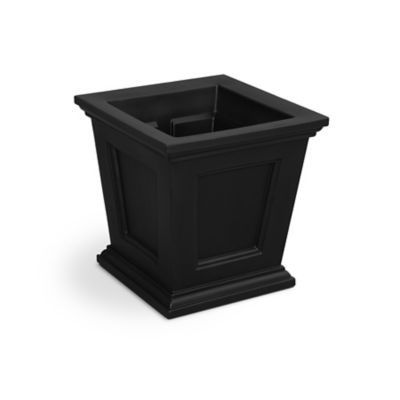 Image showing  4.5 gal. Plastic Fairfield Square Planter, 16 in.