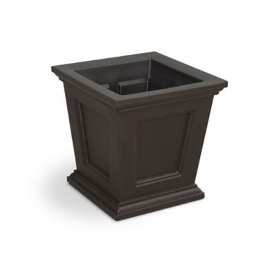 Image showing  4.5 gal. Plastic Fairfield Square Planter, 16 in.